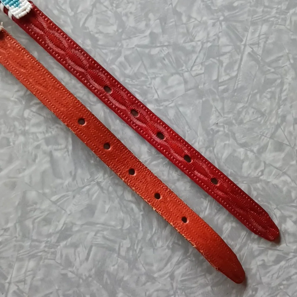 4 Child size beaded western belts~ Montana!